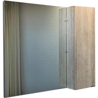 Зеркало со шкафом Comforty Порто 90 00-00009443 Дуб дымчатый, купить, цена, заказать, магазин, доставка, скидка, промокод, купить, цена, заказать, магазин, доставка, скидка, промокод