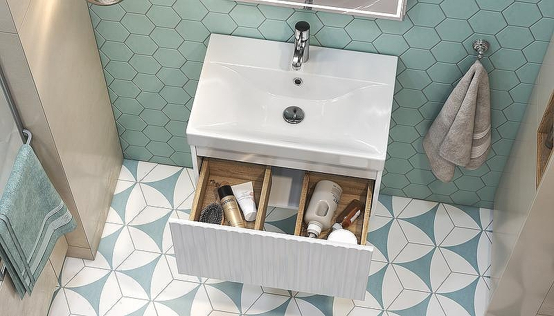 Тумба под раковину Velvex Compo 60 tp.COM.9696.60.1Y подвесная Белая глянцевая, купить, цена, заказать, магазин, доставка, скидка, промокод, купить, цена, заказать, магазин, доставка, скидка, промокод