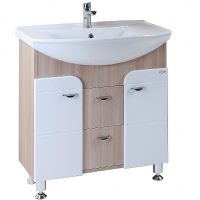 Тумба под раковину Onika Стиль 75 Светлый ясень Белый, купить, цена, заказать, магазин, доставка, скидка, промокод, купить, цена, заказать, магазин, доставка, скидка, промокод