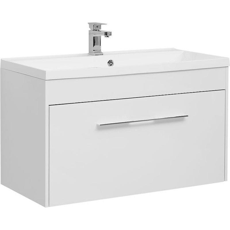 Тумба под раковину Aquanet Августа 100 274142 подвесная Белый глянец, купить, цена, заказать, магазин, доставка, скидка, промокод, купить, цена, заказать, магазин, доставка, скидка, промокод