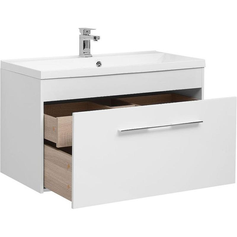 Тумба под раковину Aquanet Августа 100 274142 подвесная Белый глянец, купить, цена, заказать, магазин, доставка, скидка, промокод, купить, цена, заказать, магазин, доставка, скидка, промокод