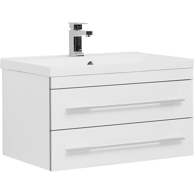 Тумба с раковиной Aquanet Верона 75 287672 подвесная Белая, купить, цена, заказать, магазин, доставка, скидка, промокод, купить, цена, заказать, магазин, доставка, скидка, промокод