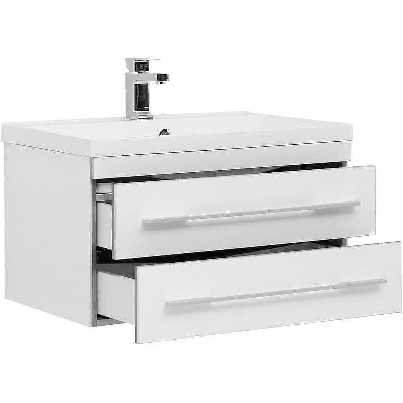 Тумба с раковиной Aquanet Верона 75 287672 подвесная Белая, купить, цена, заказать, магазин, доставка, скидка, промокод, купить, цена, заказать, магазин, доставка, скидка, промокод