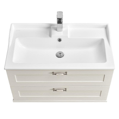 Тумба под раковину Aquaton Леон 80 1A186301LBPS0 подвесная Дуб белый