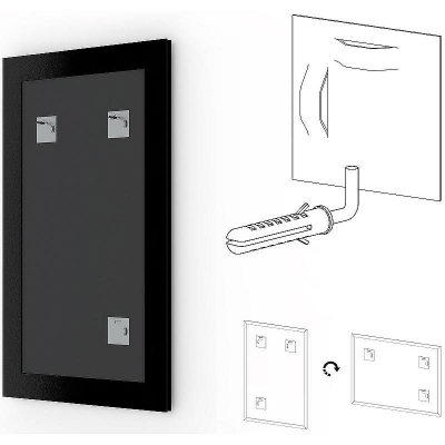 Зеркало Evoform Definite 150х70 BY 0765 в багетной раме - Бук 37