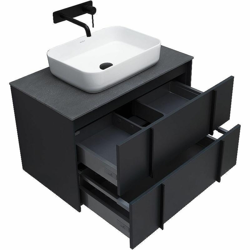 Тумба под раковину Allen Brau Reality 80 1.32005.AM подвесная Антрацит матовый, купить, цена, заказать, магазин, доставка, скидка, промокод, купить, цена, заказать, магазин, доставка, скидка, промокод