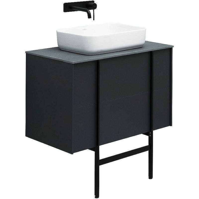 Тумба под раковину Allen Brau Reality 80 1.32005.AM подвесная Антрацит матовый, купить, цена, заказать, магазин, доставка, скидка, промокод, купить, цена, заказать, магазин, доставка, скидка, промокод