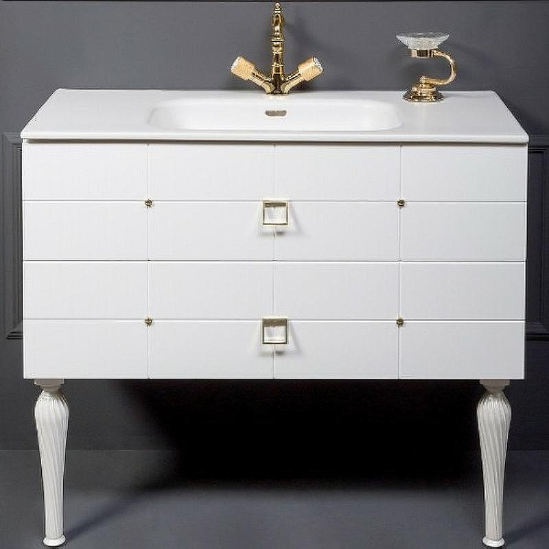 Тумба под раковину Boheme Armadi Art Vallessi Avangarde Piazza 80 841-080-WG подвесная Белый Золото, купить, цена, заказать, магазин, доставка, скидка, промокод, купить, цена, заказать, магазин, доставка, скидка, промокод