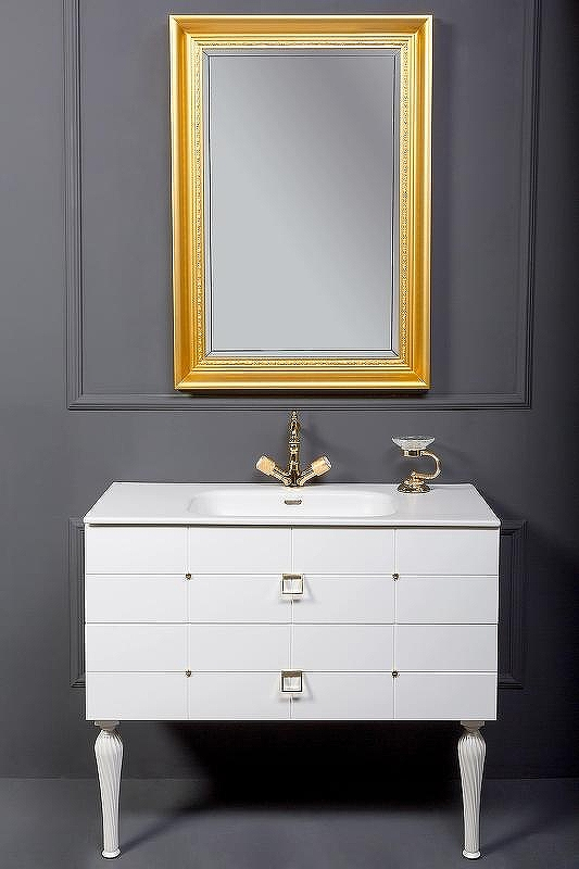 Тумба под раковину Boheme Armadi Art Vallessi Avangarde Piazza 80 841-080-WG подвесная Белый Золото, купить, цена, заказать, магазин, доставка, скидка, промокод, купить, цена, заказать, магазин, доставка, скидка, промокод