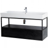 Консоль под раковину Cezares Cadro 120 CADRO-120/46/30-1C-SO-MET-ST Черная матовая, купить, цена, заказать, магазин, доставка, скидка, промокод, купить, цена, заказать, магазин, доставка, скидка, промокод