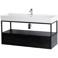 Консоль под раковину Cezares Cadro 120 CADRO-120/46/30-1C-SO-MET-ST Черная матовая, купить, цена, заказать, магазин, доставка, скидка, промокод, купить, цена, заказать, магазин, доставка, скидка, промокод