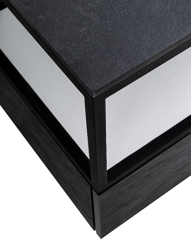 Консоль под раковину Cezares Cadro 120 CADRO-120/46/30-1C-SO-MET-ST Черная матовая, купить, цена, заказать, магазин, доставка, скидка, промокод, купить, цена, заказать, магазин, доставка, скидка, промокод