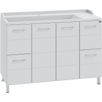 Тумба под раковину СанТа Омега 120 207043 Белая, купить, цена, заказать, магазин, доставка, скидка, промокод, купить, цена, заказать, магазин, доставка, скидка, промокод