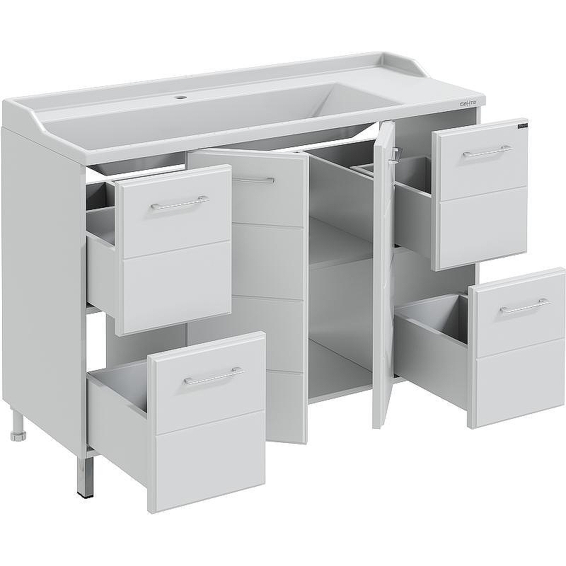 Тумба под раковину СанТа Омега 120 207043 Белая, купить, цена, заказать, магазин, доставка, скидка, промокод, купить, цена, заказать, магазин, доставка, скидка, промокод