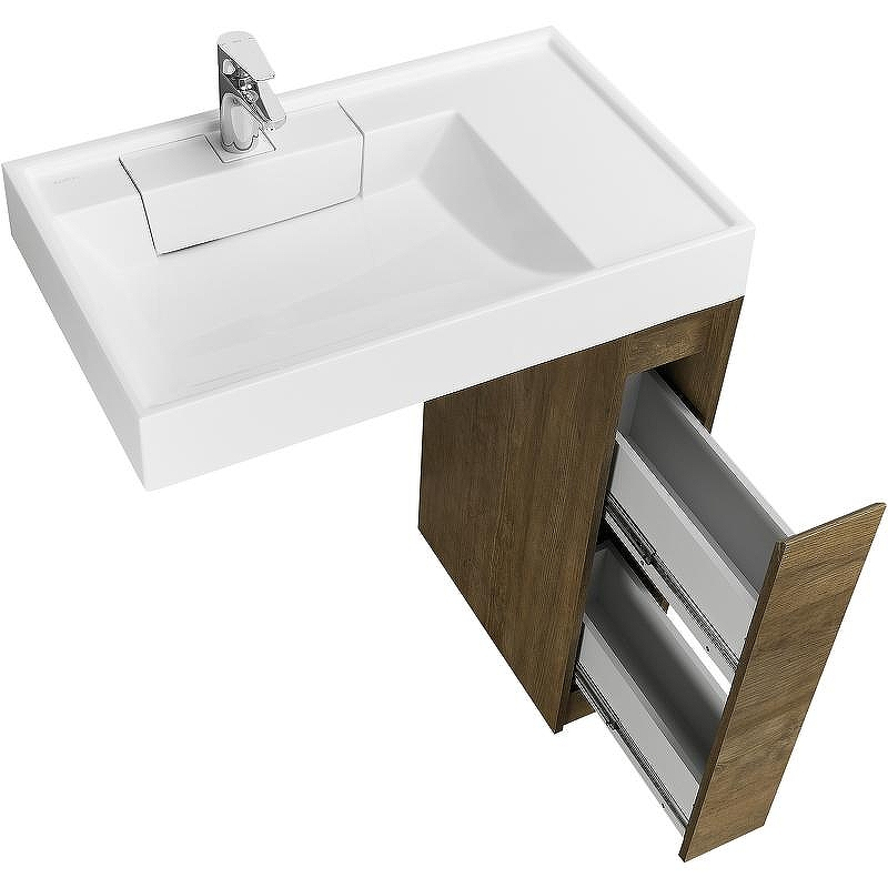 Тумба под раковину Aquaton Лондри 80 1A267101LHDY0 Дуб Кантри без фасада, купить, цена, заказать, магазин, доставка, скидка, промокод, купить, цена, заказать, магазин, доставка, скидка, промокод