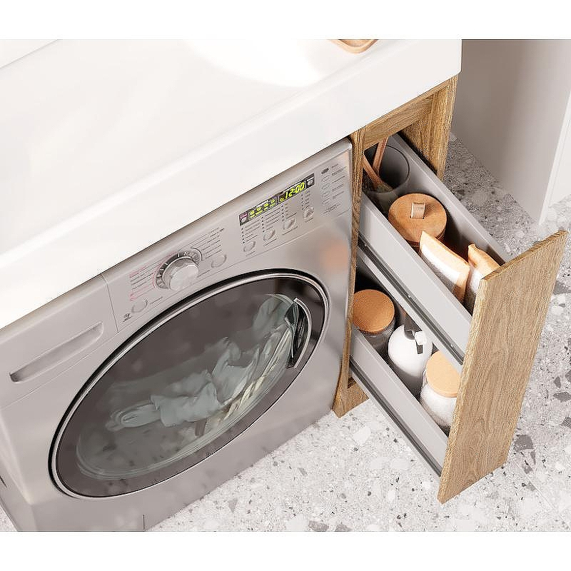 Тумба под раковину Aquaton Лондри 80 1A267101LHDY0 Дуб Кантри без фасада, купить, цена, заказать, магазин, доставка, скидка, промокод, купить, цена, заказать, магазин, доставка, скидка, промокод