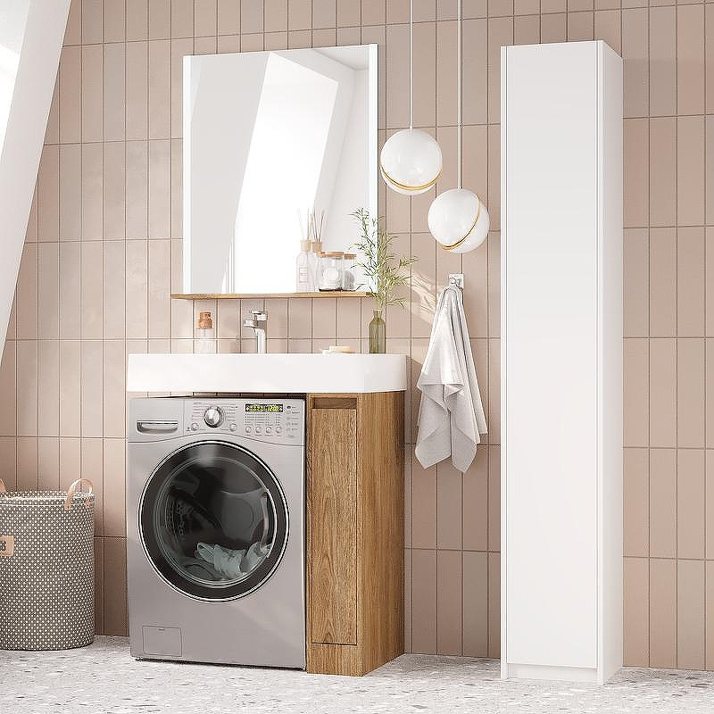 Тумба под раковину Aquaton Лондри 80 1A267101LHDY0 Дуб Кантри без фасада, купить, цена, заказать, магазин, доставка, скидка, промокод, купить, цена, заказать, магазин, доставка, скидка, промокод