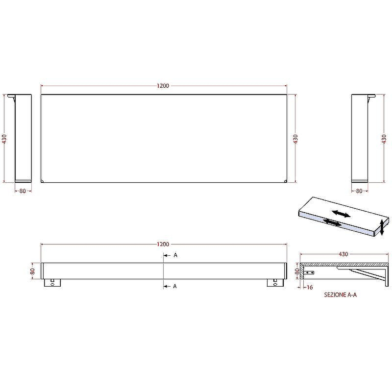 Консоль под раковину Cezares Tavolone 120 41583 Rovere tabacco, купить, цена, заказать, магазин, доставка, скидка, промокод, купить, цена, заказать, магазин, доставка, скидка, промокод