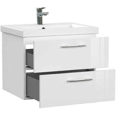 Тумба под раковину Cersanit Lara 60 64133 подвесная Белая