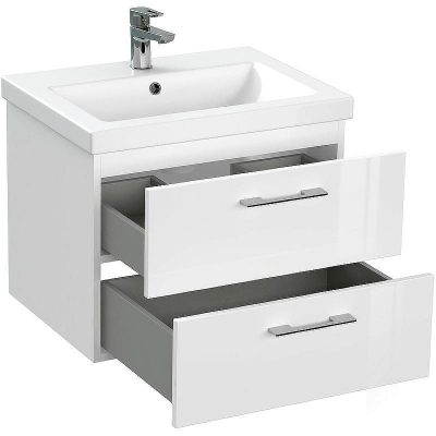 Тумба под раковину Cersanit Lara 60 64133 подвесная Белая