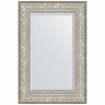 Зеркало Evoform Exclusive 90х60 BY 3426 с фацетом в багетной раме - Виньетка серебро 109, купить, цена, заказать, магазин, доставка, скидка, промокод, купить, цена, заказать, магазин, доставка, скидка, промокод