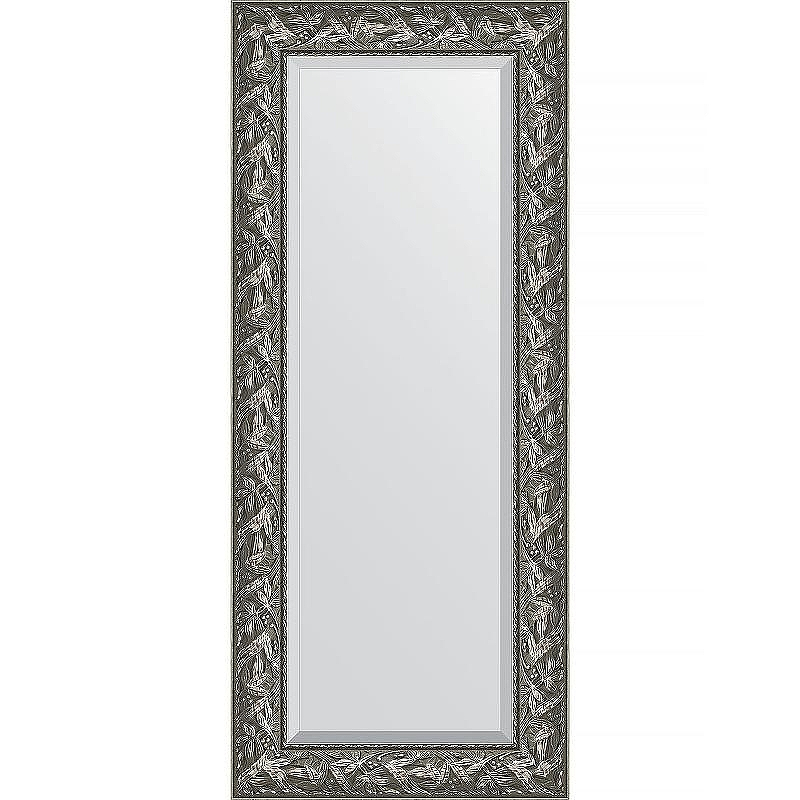Зеркало Evoform Exclusive 139х59 BY 3520 с фацетом в багетной раме - Византия серебро 99, купить, цена, заказать, магазин, доставка, скидка, промокод, купить, цена, заказать, магазин, доставка, скидка, промокод
