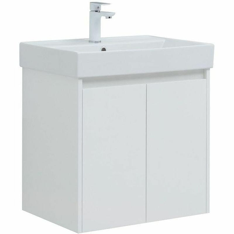 Тумба с раковиной Aquanet Nova Lite 60 302523 подвесная Белый глянец, купить, цена, заказать, магазин, доставка, скидка, промокод, купить, цена, заказать, магазин, доставка, скидка, промокод