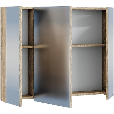 Зеркальный шкаф СанТа Марс 80 700417 Янтарное дерево