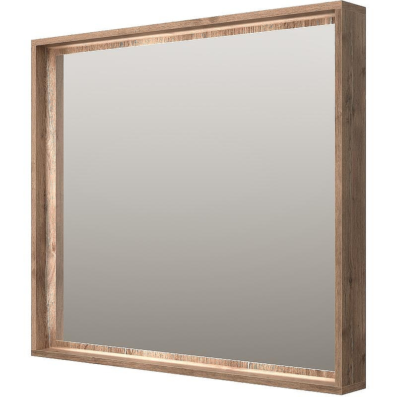 Зеркало Brevita Dallas 90 DAL-02090-074 с подсветкой Дуб Галифакс олово с сенсорным выключателем, купить, цена, заказать, магазин, доставка, скидка, промокод, купить, цена, заказать, магазин, доставка, скидка, промокод