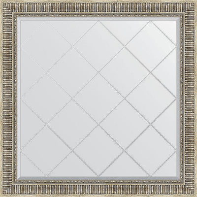 Зеркало Evoform Exclusive-G 107х107 BY 4454 с гравировкой в багетной раме - Серебряный акведук 93