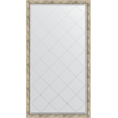 Зеркало Evoform Exclusive-G Floor 198х108 BY 6344 с гравировкой в багетной раме - Прованс с плетением 70