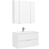 Комплект мебели для ванной Aquanet Алвита 90 237349 подвесной Белый, купить, цена, заказать, магазин, доставка, скидка, промокод, купить, цена, заказать, магазин, доставка, скидка, промокод