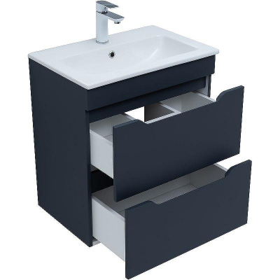 Тумба под раковину Aquanet Практика 60 330458 подвесная Маренго