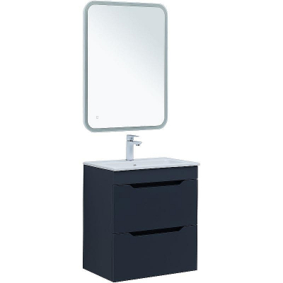 Тумба под раковину Aquanet Практика 60 330458 подвесная Маренго