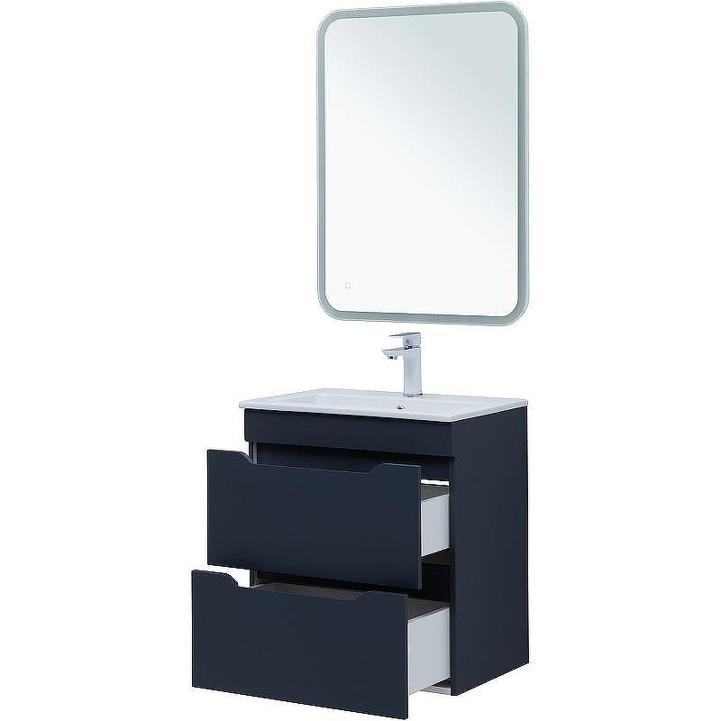 Тумба под раковину Aquanet Практика 60 330458 подвесная Маренго, купить, цена, заказать, магазин, доставка, скидка, промокод, купить, цена, заказать, магазин, доставка, скидка, промокод