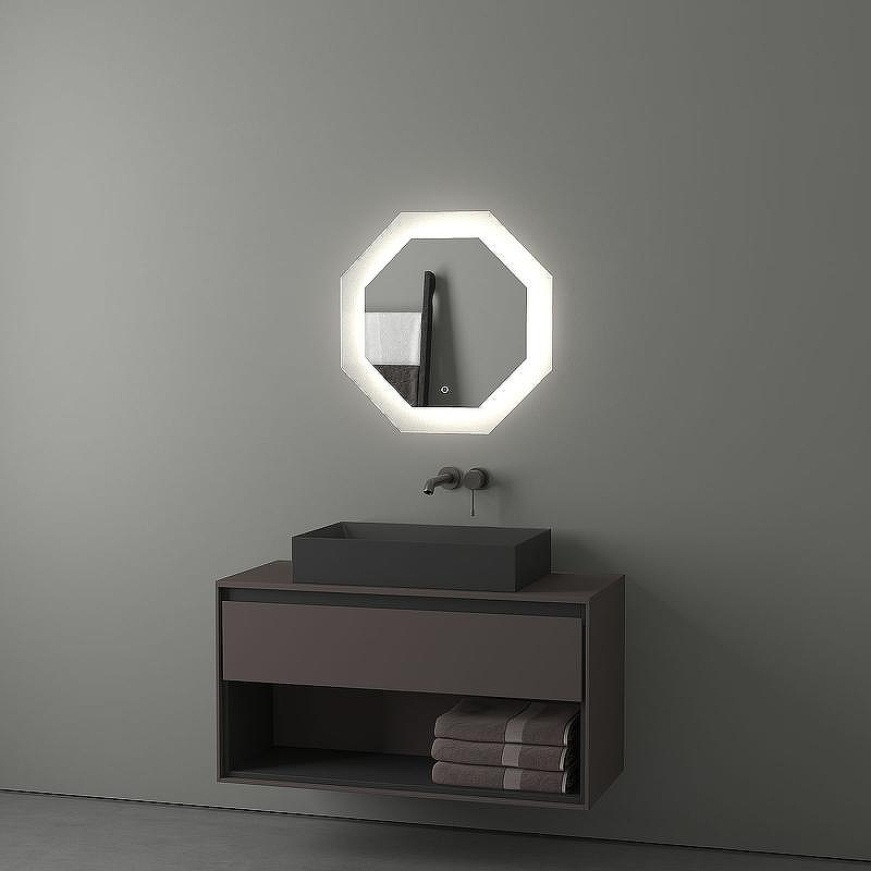 Зеркало Evoform Ledshine 60x60 BY 2603 с подсветкой 19 W - сенсорный выключатель - нейтральный белый свет, купить, цена, заказать, магазин, доставка, скидка, промокод, купить, цена, заказать, магазин, доставка, скидка, промокод