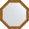 Зеркало Evoform Octagon 73х73 BY 3675 в багетной раме - Состаренная бронза с плетением 70, купить, цена, заказать, магазин, доставка, скидка, промокод, купить, цена, заказать, магазин, доставка, скидка, промокод