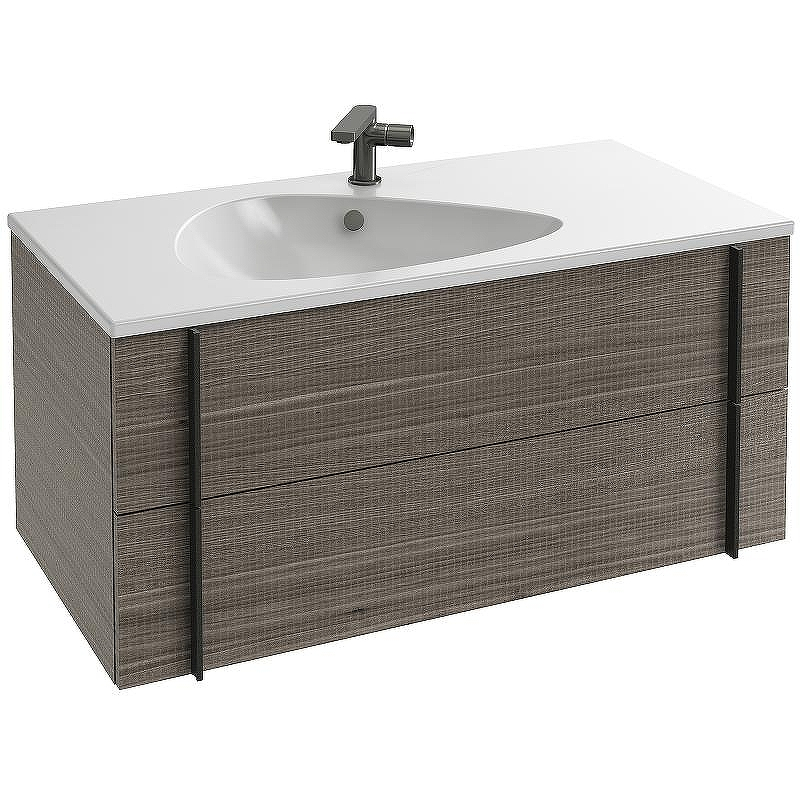 Тумба под раковину Jacob Delafon Nouvelle Vague 100 EB3032-E73 подвесная Фактурный дуб, купить, цена, заказать, магазин, доставка, скидка, промокод, купить, цена, заказать, магазин, доставка, скидка, промокод