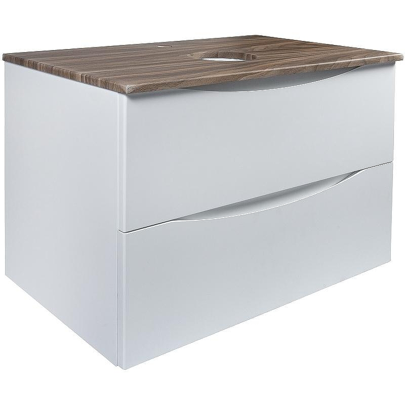Тумба под раковину Bond Cube 80 T09805 подвесная Белая матовая Дуб, купить, цена, заказать, магазин, доставка, скидка, промокод, купить, цена, заказать, магазин, доставка, скидка, промокод