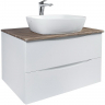 Тумба под раковину Bond Cube 80 T09805 подвесная Белая матовая Дуб, купить, цена, заказать, магазин, доставка, скидка, промокод, купить, цена, заказать, магазин, доставка, скидка, промокод
