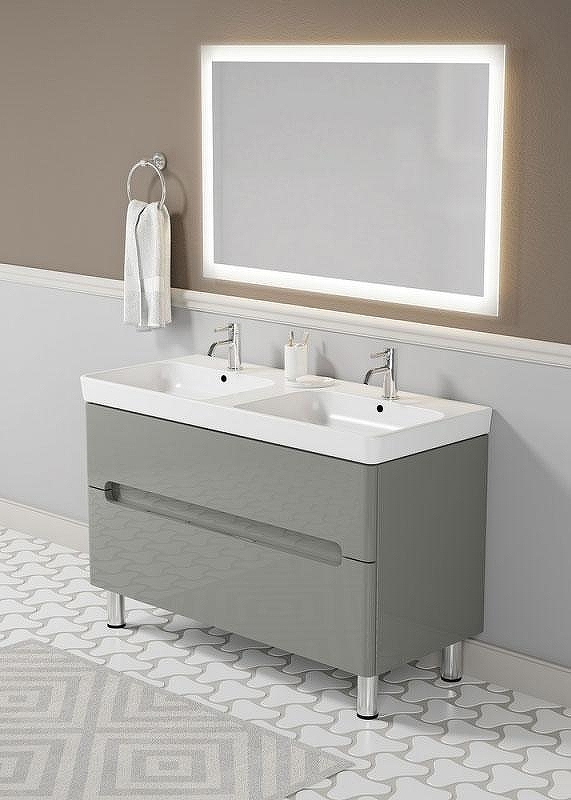 Тумба с раковиной SanVit Форма 120 kforma1202 в цвете Ral Черный глянец, купить, цена, заказать, магазин, доставка, скидка, промокод, купить, цена, заказать, магазин, доставка, скидка, промокод