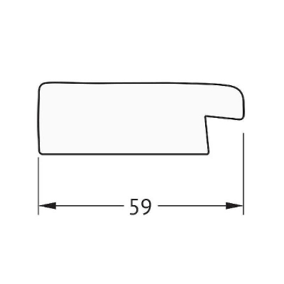 Зеркало Evoform Octagon 60x80 BY 7039 в багетной раме - Травленое золото 59