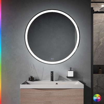 Зеркало Cezares Multicolore 80 CZR-SPC-MC-800-RGB-TCH с подсветкой с сенсорным выключателем и функцией памяти