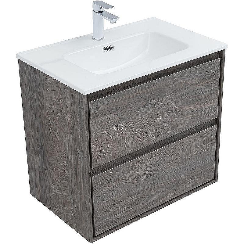 Тумба под раковину Aquanet Милан 70 336373 подвесная Дуб рошелье, купить, цена, заказать, магазин, доставка, скидка, промокод, купить, цена, заказать, магазин, доставка, скидка, промокод