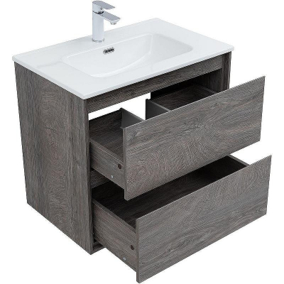 Тумба под раковину Aquanet Милан 70 336373 подвесная Дуб рошелье