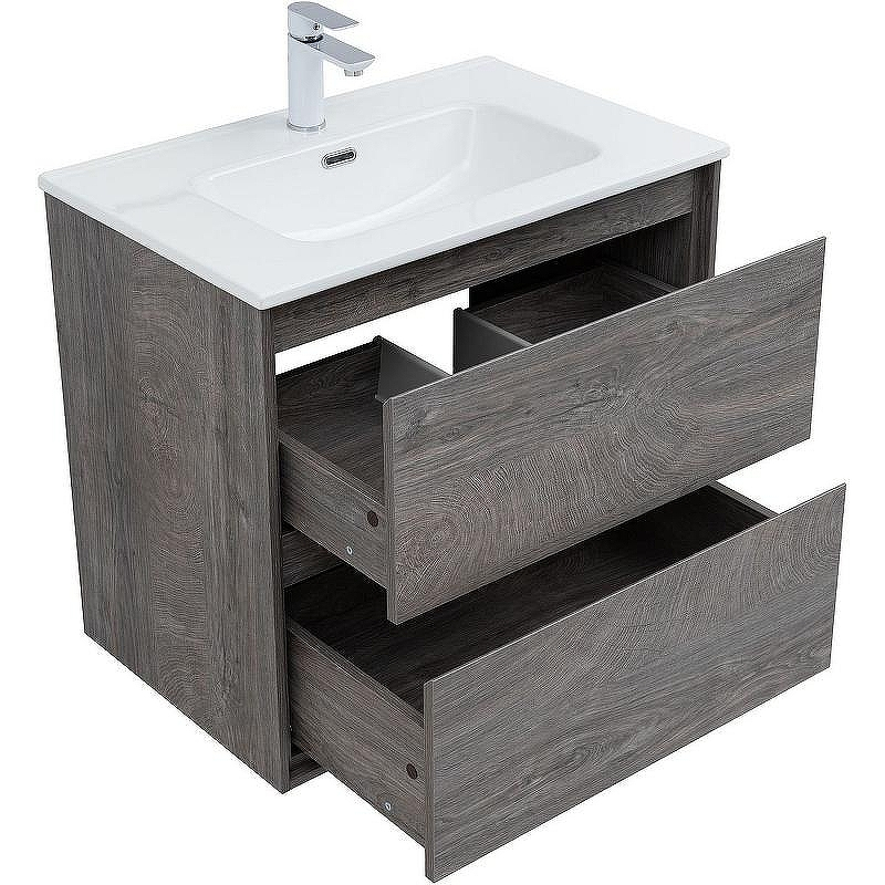 Тумба под раковину Aquanet Милан 70 336373 подвесная Дуб рошелье, купить, цена, заказать, магазин, доставка, скидка, промокод, купить, цена, заказать, магазин, доставка, скидка, промокод