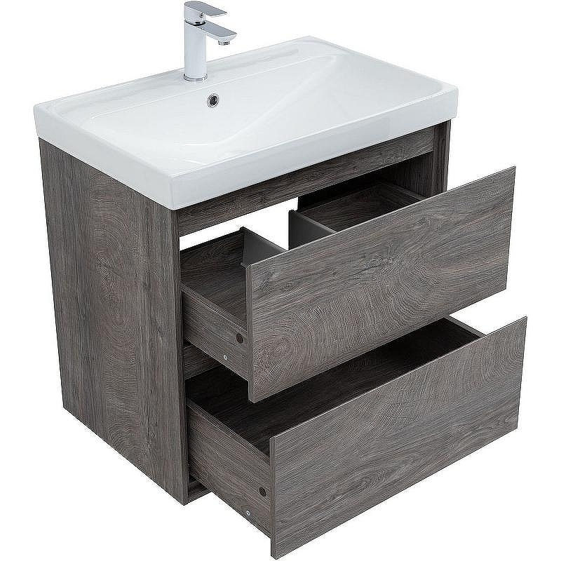 Тумба под раковину Aquanet Милан 70 336373 подвесная Дуб рошелье, купить, цена, заказать, магазин, доставка, скидка, промокод, купить, цена, заказать, магазин, доставка, скидка, промокод