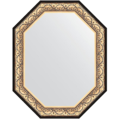 Зеркало Evoform Polygon 100х80 BY 7244 в багетной раме - Барокко золото 106