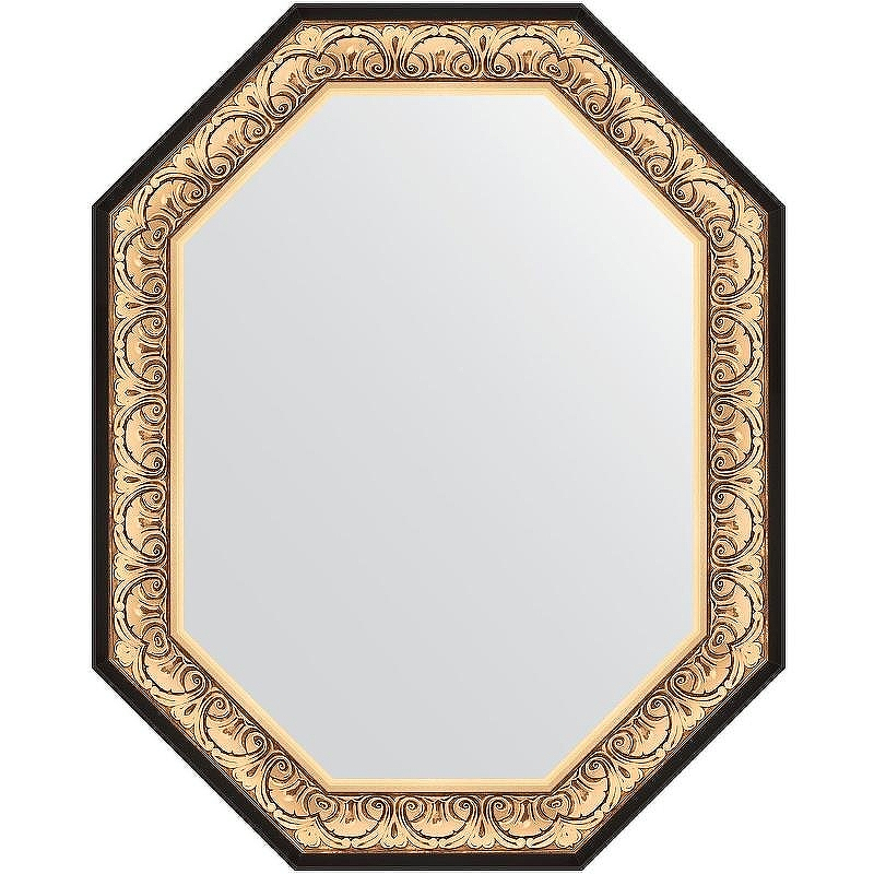 Зеркало Evoform Polygon 100х80 BY 7244 в багетной раме - Барокко золото 106, купить, цена, заказать, магазин, доставка, скидка, промокод, купить, цена, заказать, магазин, доставка, скидка, промокод