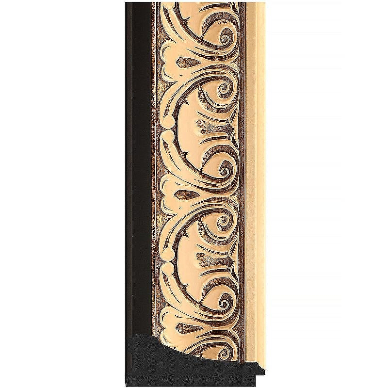 Зеркало Evoform Polygon 100х80 BY 7244 в багетной раме - Барокко золото 106, купить, цена, заказать, магазин, доставка, скидка, промокод, купить, цена, заказать, магазин, доставка, скидка, промокод